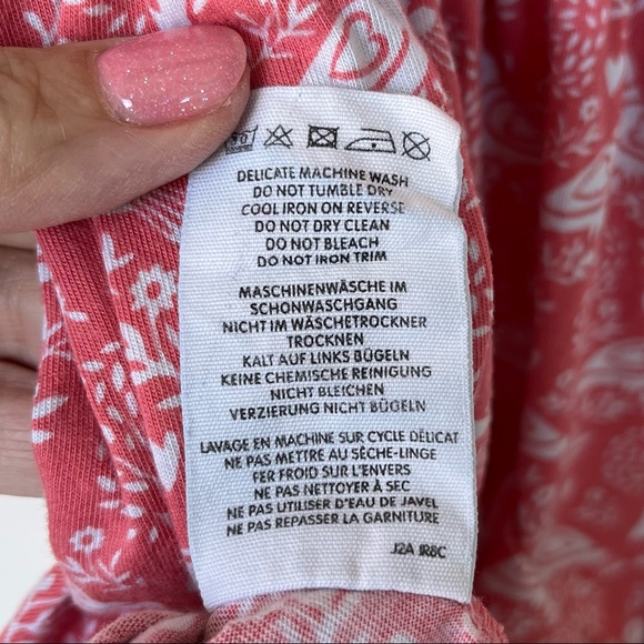 •Mini Boden• Pink Love Bird Knit Dress - Size 9-10 Years - Picture 6 of 8